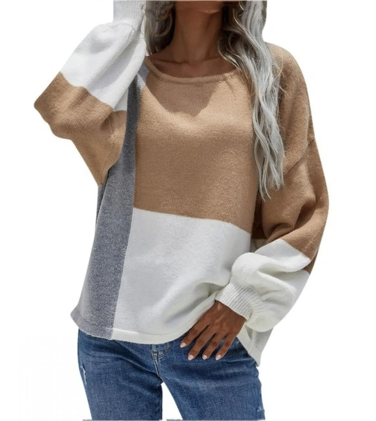 2022 New Autumn Winter Women Sweater Long Sleeve Pullovers Round Neck Knitted Pullover Temperament Commuter Lady Knitwea