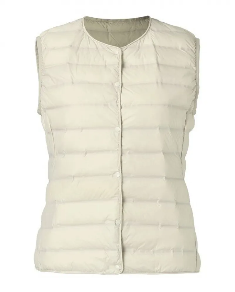 2022 New Autumn Winter Women Ultra Light Down Vest Jacket Women Solid Color Down Vest Winter Sleeveless Down Coat Outdoo