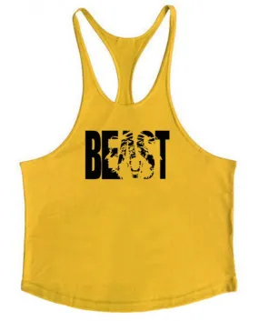 Canotta da palestra estiva Canottiere da uomo Abbigliamento da uomo Bodybuilding muscolare Camicia senza maniche Y Back Canotta