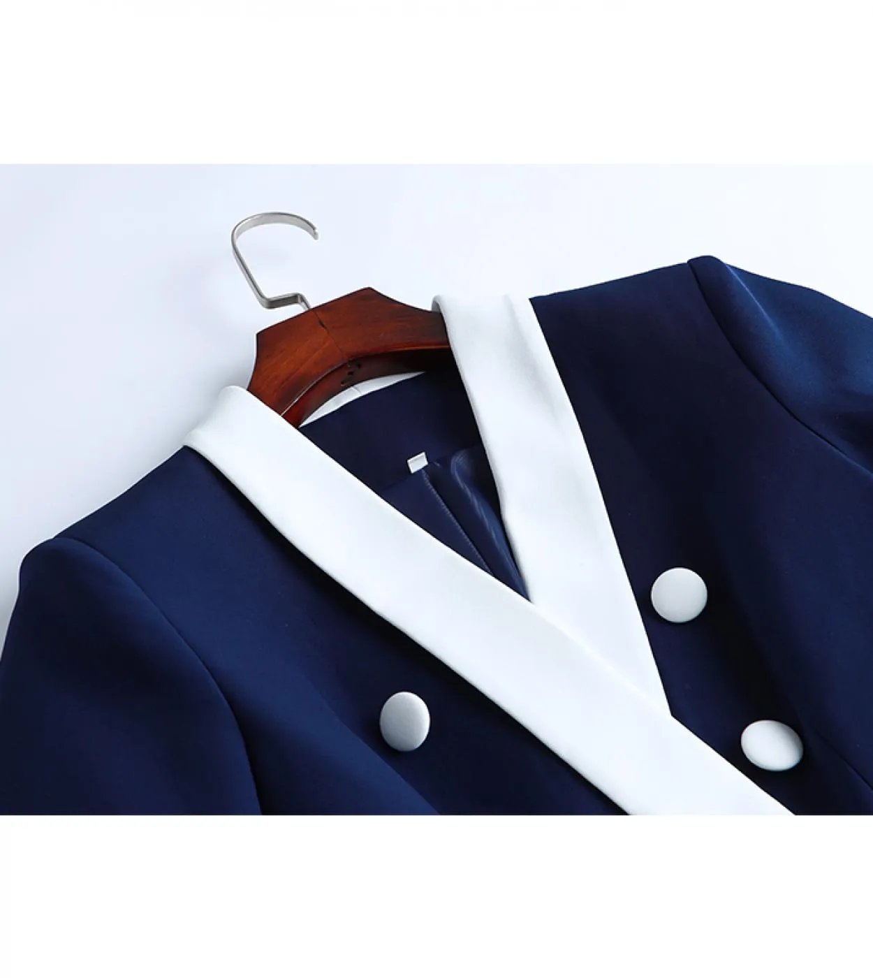 Harleyfashion Women New Fall Fittness Collo a scialle di alta qualità Royal Blue Slim Jacket Oiffce Lady Classic Work Blazerbl