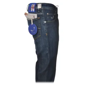 Jacob Cohën - Jeans Chinos Gamba Dritta - Denim Medio-Scuro - Pantaloni - Made in Italy - Luxury Exclusive Collection