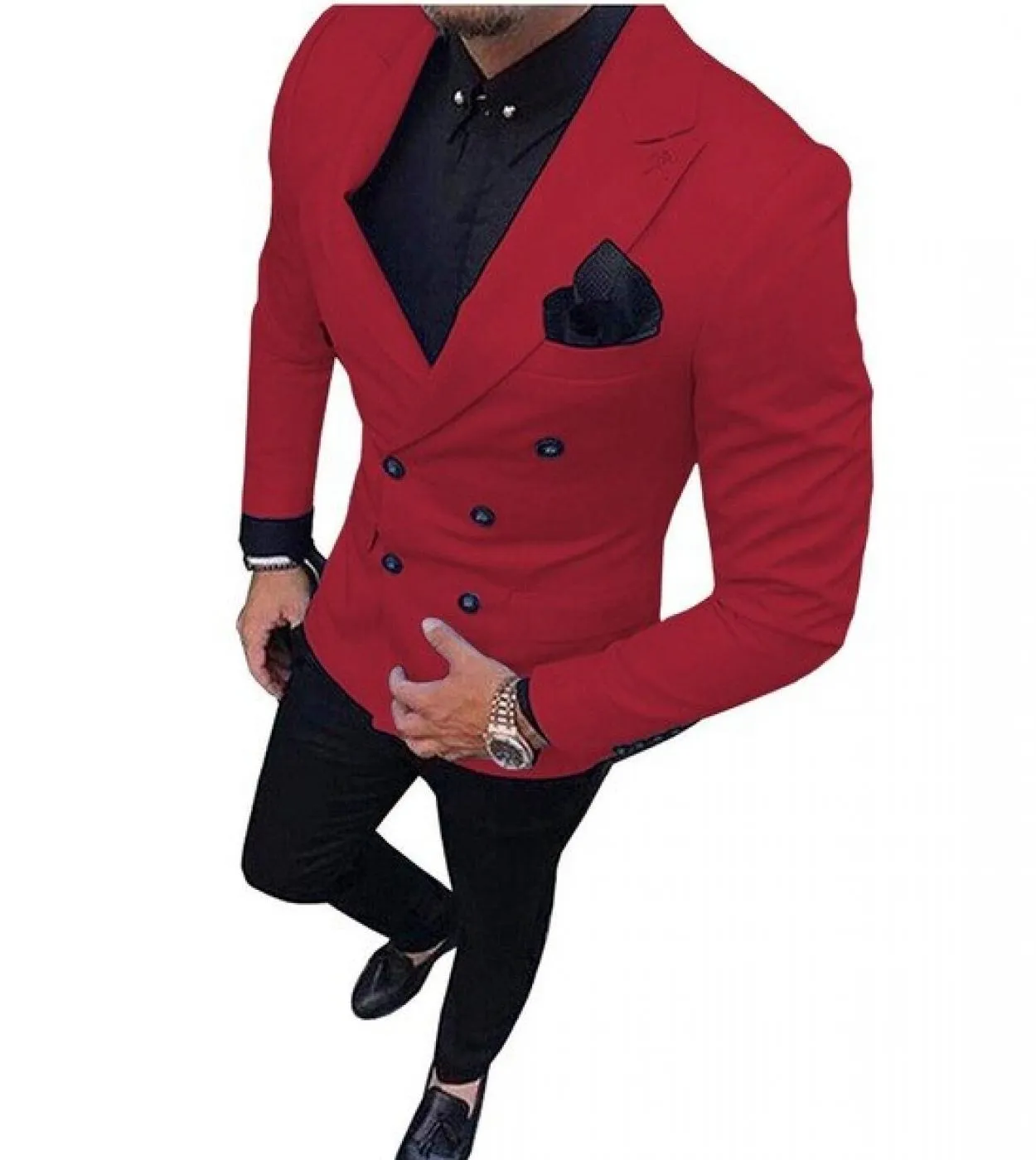New Arrival Royal Blue Mens Suits 2 Pieces Tailor Made Wedding Custom Groom Tuxedos Groomsman Party Suit For Man Jacket