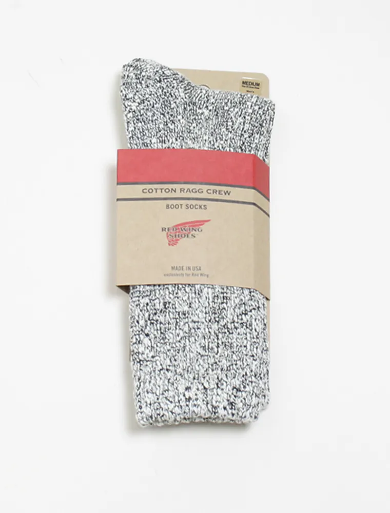 Red Wing 97167 socks cotton rag black